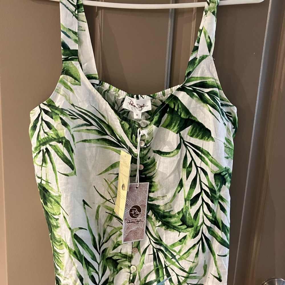 NWT Panama Jack Cropped Tropical Tank Top Size Medium
